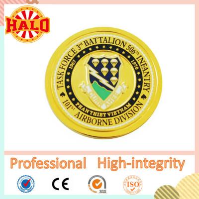 China Hot selling Gold plated good quality customized souvenir metal coin for sale