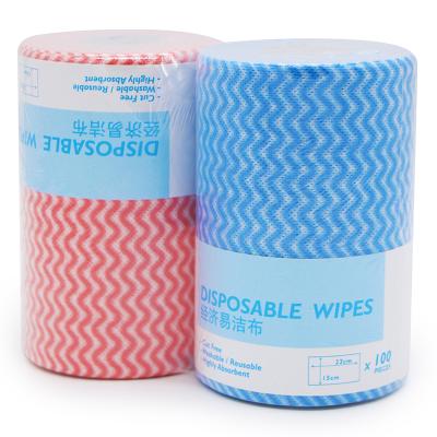 China Wholesales Free Sample Sustainable Spunlace 15x23cm Household Cleaning Disposable Nonwoven Table Cloths Roll for sale