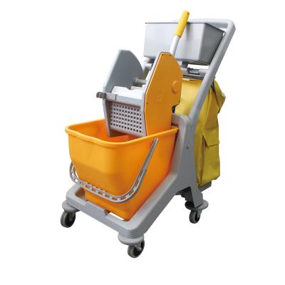 China Mini Kentucky Mopping Cleaning Trolley Sustainable Multifunctional Plastic Mop Wringer Bucket for sale