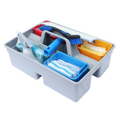 China Viable Professional Home Kitchen Housekeeping Cleaning Cart Kit Cleaning Tools Storage Window for sale