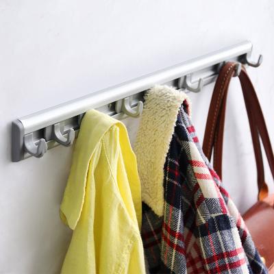 China Gray Color Laundry Clothes Hook Plastic Hanger Easy Magic Plastic Wall Mounted Household Fixing Tools OEM Use for sale