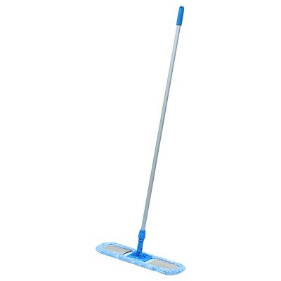 China Sustainable Floor Cleaning Dust Removal European Style 60cm 80cm 100cm Microfiber Wool Dust Push Dry Mop for sale