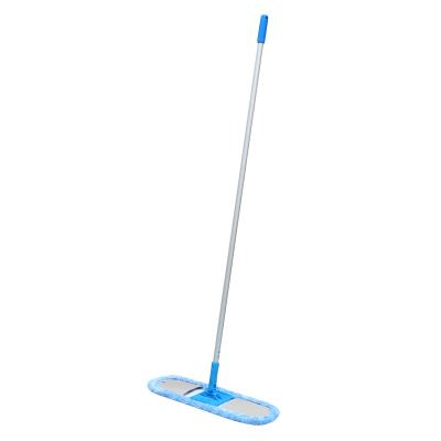 China Durable Luxury American Style Quick Connect Dusting Making Microfiber Dust Mop With Aluminum Handle for sale