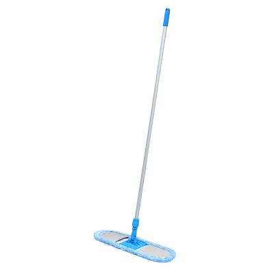 China Sustainable Commercial Wholesale Floor Broom Good Quality Microfiber Cleaning Dust Mop With Aluminum Frame for sale