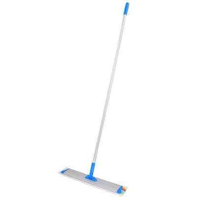 China Mopping 360 Rotation Floor Microfiber Mop Refill Head Frame Aluminum Wet & Dry Rotating Hand Chroes Free Flat Mop Sustainable Use for sale