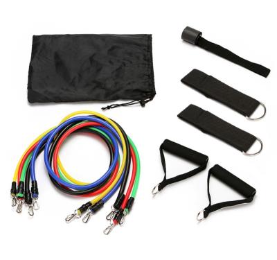 China Durable Multifunctional Set 11pcs Pull Rope Resistance Bands Gym Fitness for sale