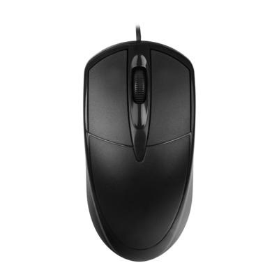 China 3D Cheapest Ergonomic Mouse Wired USB Black 3D Mouse Is Suitable For Office Desk for sale