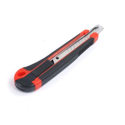 China RTS Non-variable Hot Sale Plastic Handle Snap Off 9mm Blade Cutter Cutting Tools Utility Knife Risk Free for sale