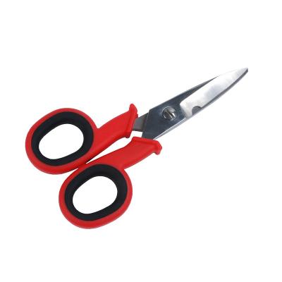 China ELECTRICIAN'S SCISSORS 145mm Stainless Steel Fiber Optic DIY Tool Scissors Multifunction Electric Wire Cutter for sale