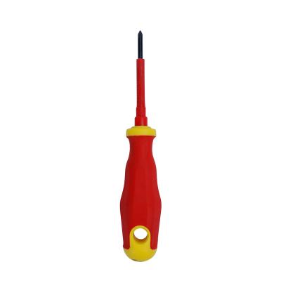 China High Quality Screwdriver VDE Insulated DIY Tool Insulated PH0x60mm Electric Red and Yellow Screwdriver for sale