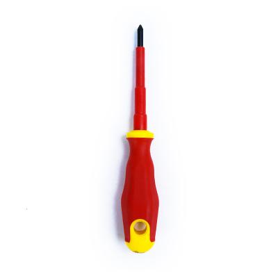 China High Quality Screwdriver VDE Insulated DIY Tool Insulated PH1x80mm Electric Red and Yellow Screwdriver for sale