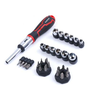 China High Quality Screwdriver Repair Tools Household 29 Pcs Factory Direct Supply Bits And Ratchet Screwdriver Set With Handle for sale