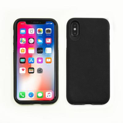 China Fashionable 2 in 1 Hybrid Powerful Dual Layer PC TPU Shockproof Heavy Duty Armor Phone Case For IPX XS Max for sale