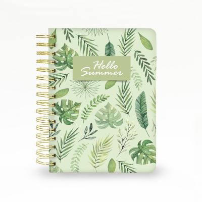 China Low MOQ High Quality Spiral Customized Logo Design Wire Notebook Diary For Office For Student for sale