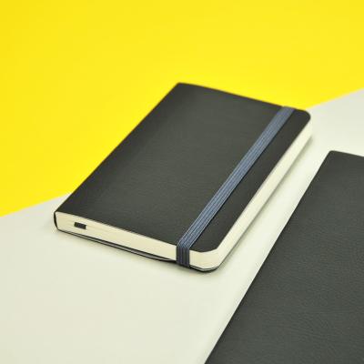 China Soft Cover Fashion PU Leather A6 Spiral Notebook with Pen Loop for sale