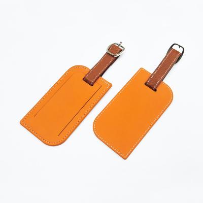 China PU or Genuine Leather Low MOQ Customize PU Travel Luggage Tag for sale