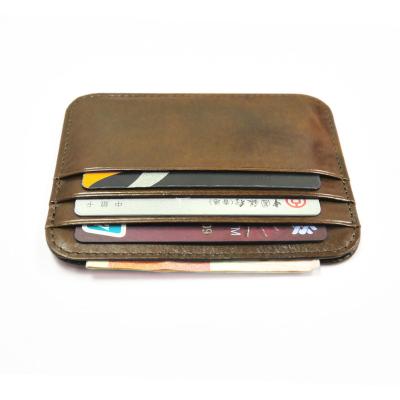 China Japan Style Personal Popular Leather ATM Card Holder For Men for sale