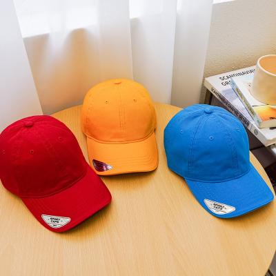 China COMMON Wholesale Soft Top Cotton Washed Baseball Cap Summer Pattern Sandwich Baseball Cap for sale