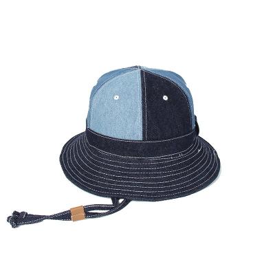 China High Quality Sun Protection Wholesale Summer Dome Denim Bucket Hat Jean Bucket Hats Gorra De Pescador Outdoor Bucket Hat for sale