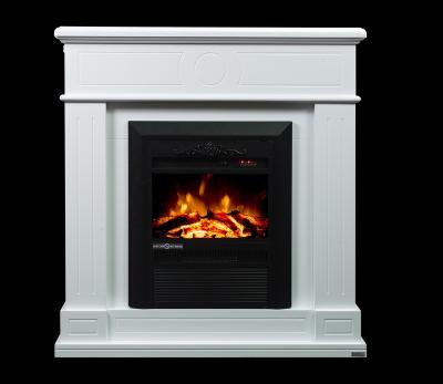 China Household White Electric Fireplace Mantel Suits With Remote Control for sale