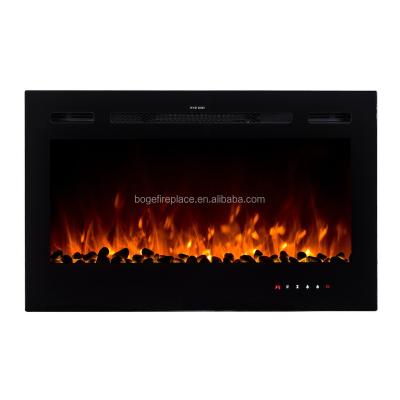 China Household 36 inch wall mounted and build in electric fireplace for sale