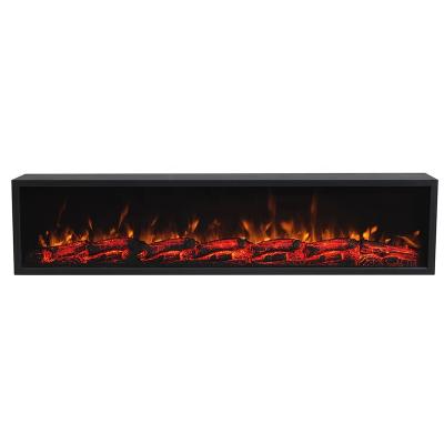 China New Household 72 Inch Narrow Side Recessed Electric Fireplace for sale