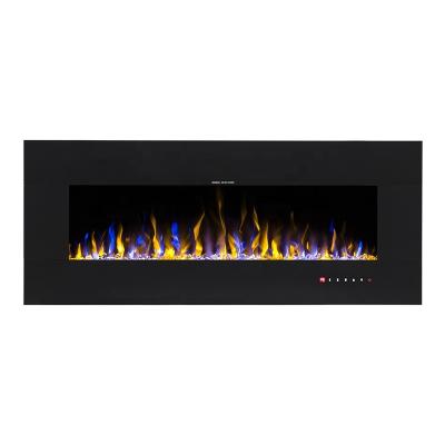 China Hotel 50 Inch Ultra Thin Electric Fireplace, Wall Mounted /In-wall Recessed Electric Heater, Remote Control, 750/1500W, 1 Year Warranty for sale