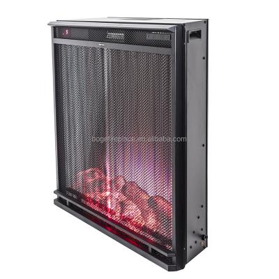 China Household Fireplace Freestanding Electric Fireplace Insert with Mesh Curtain for sale