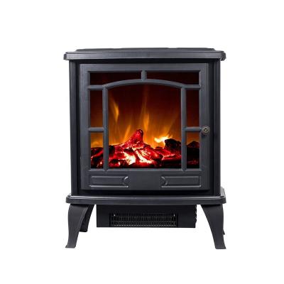 China Contemporary Portable Freestanding Wood New Style Electric Stove Heater With Door for sale