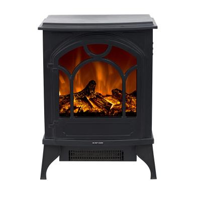 China Freestanding Household Electric Fireplace Wood Burning Heater for sale