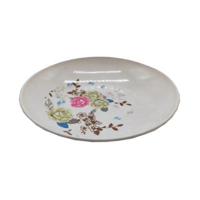 China Sustainable Wholesale Unbreakable Melamine Round Kitchen Dinner Dish for sale