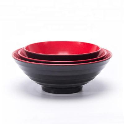 China Viable Wholesale High Quality Black Melamine Ramen Bowl For Tableware for sale