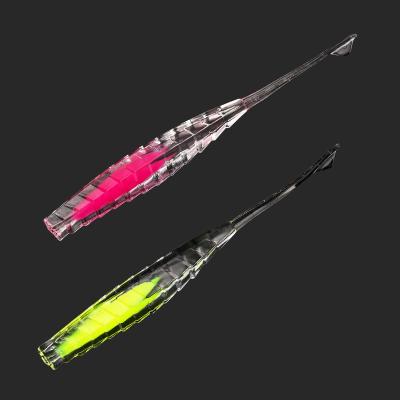 China Newest Model TSURINOYA Two Tone Color Soft Stick-shape Fishing Lure 10cm 2.9g 5pcs PHANTOM Floating Worm Seabass Offshore Saltwater Bait for sale