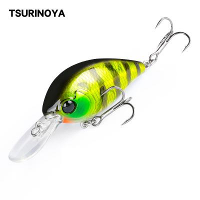 China ABS Plastic TSURINOYA 59F Crankbait Floating Fishing Lure DW87 CHARMENT 59mm 13g Long Casting Hard Bait Artificial Bass Lure Professional for sale