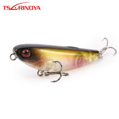 China DW62 50mm Lures 5g Artificial Hard Plastic ABS Fishing TSURINOYA Pencil Floating Bass Lure Treble Hooks for sale