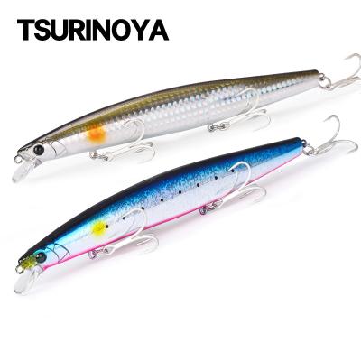 China Bass 34.2g Tuna Saltwater Large Hard Sinking Baits ABS TSURINOYA 163S Minnow Sea Fishing Lure STINGER 163mm Ultra Long Plastic Casting Baits for sale