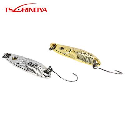 China Pure Copper Tsurinoya Spoon Metal Fishing Flakes WITH SPOON Flakes Bait Hard Metal Fishing Lure 1.5g/2.5cm 2pcs/bags for sale