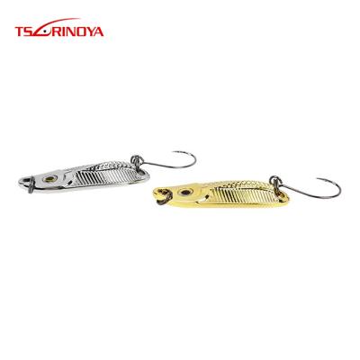 China Tsurinoya 3D Lure Pure Copper Eyes Spoon Metal Fishing Spoon Flake WITH SPOON 3.5g/34.4mm Metal Fishing Lure Flake Hard Groundbait for sale