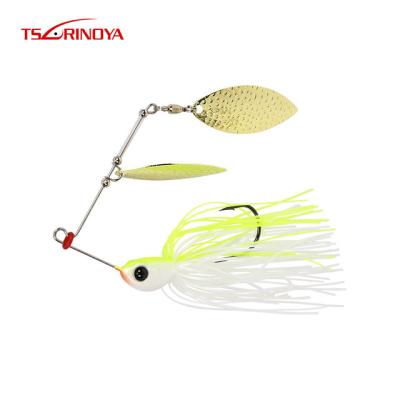 China Metal Tsurinoya Spinner Groundbait M3 Groundbait Head Weight 10g Artificial Metal Fishing Hard Lure With Blood Groove Metal Fishing Lure for sale