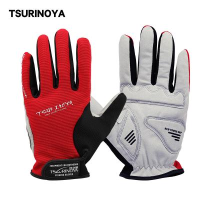 China Anti slip/mitigating TSURINOYA Fishing Lure Gloves Anti Slip Sport Protective Gloves Full Finger Professional Outdoor Fishing for sale