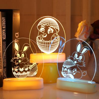 China Easter Christmas Festivals Lighting Decorative Easter LED Light Easter Decoration Wall Hanging Home Indoor Decor for sale