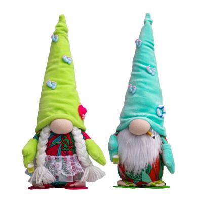 China 2021 Party Gnome Home Decoration Hawaii Style Ornaments Fabric Product Plush Spring Gnome With Colorful Ball Decor for sale