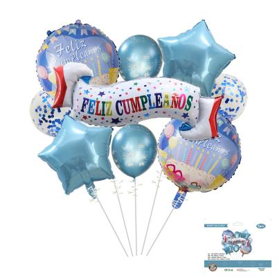 China Wholesale Eco-Freindly New Feliz Cumpleanos Spanish Happy Birthday Balloon Set Birthday Party Decoration for sale