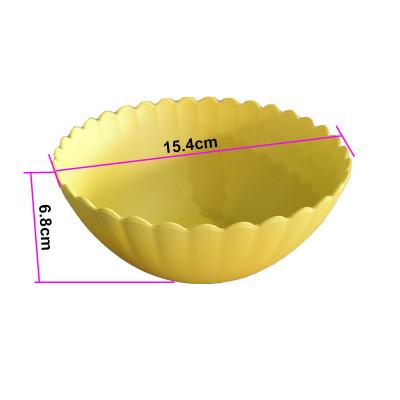 China Sustainable New Arrival Reusable Biodegradable Bamboo Fiber Salad Bowl Bowl for sale