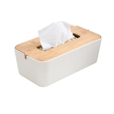 China Wholesale Sustainable Biodegradable Reusable Bamboo Fiber Tissue Napkin Box For Home Restaurant Hotel for sale