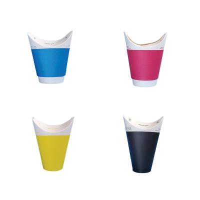 China Beverage ButterflyCup Disposable Single Wall Biodegradable To Go Paper Cups For Cold Drinks 12oz/375ml Eco Friendly Product (Isla) for sale