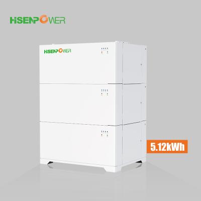 China Home Appliances Home Stacked Powerwall Lifepo4 Battery Solar Lithium Ion Batteries Battery Pack For Solar System for sale