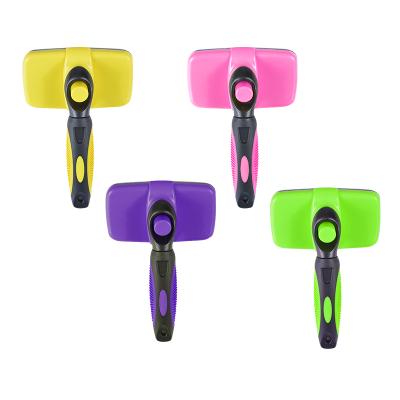 China Viable Wholesale Custom Pet Grooming Dog Brush ABS Pet Massage Comb for sale