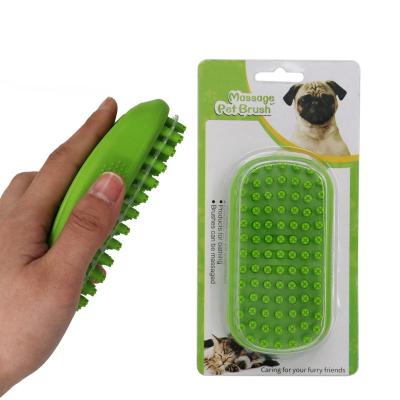 China New Design Viable Wholesale Custom Pet Grooming Brush Massage Brush One Head Hair Remover Pet Grooming Tool for sale