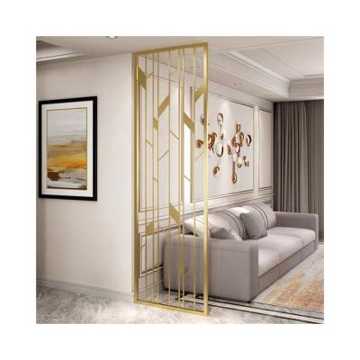 China Fashion Decorative Metal Screen Metal Room Divider Wicker Screen for sale